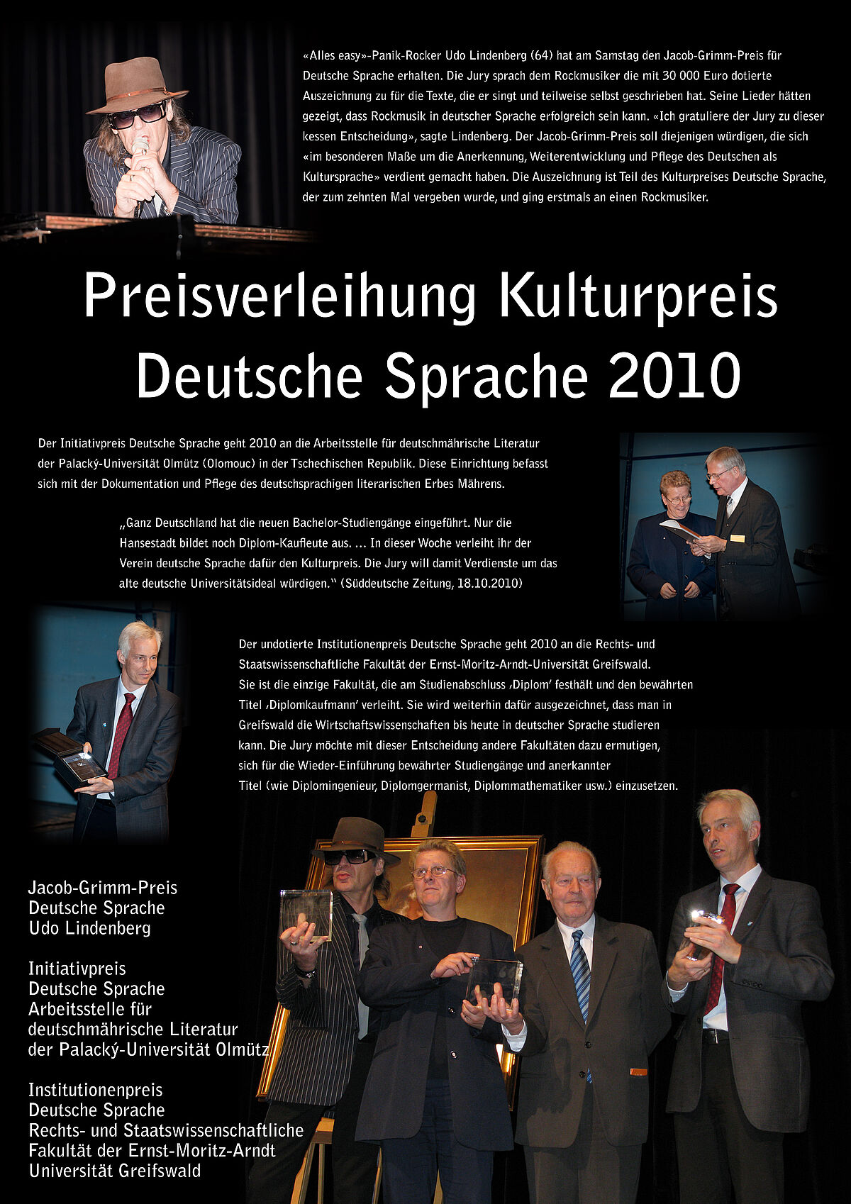 Preisverleihung Kulturpreis Deutsche Sprache 2010