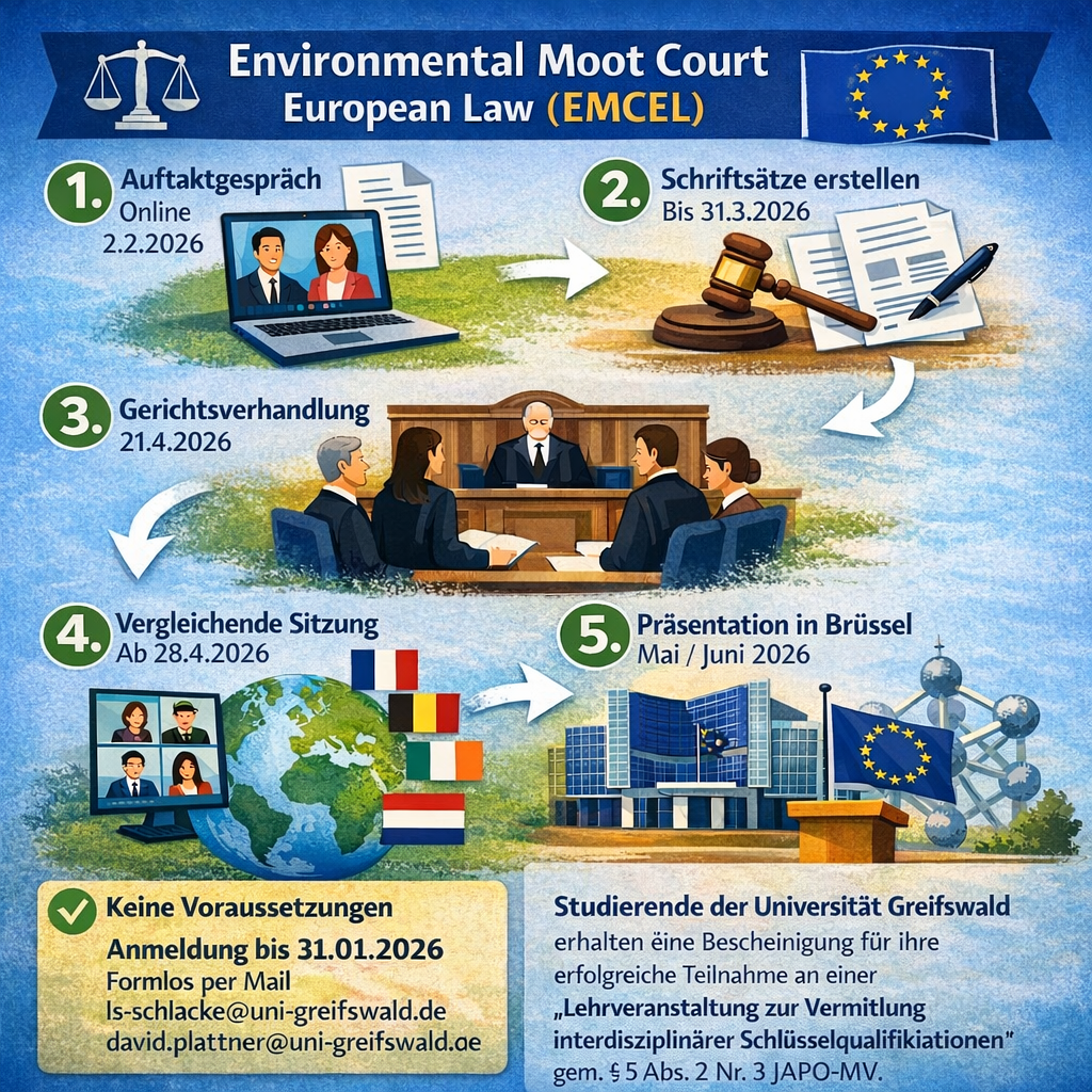 Ankündigung: Environmental Moot Court European Law (EMCEL) 2026